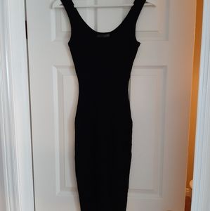 Brand New Forever 21 Revamped Black Ribbed Bodycon Dress (Size US Medium)
